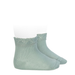 Cotton socks with openwork...