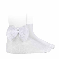 Socquettes avec noeud en tulle