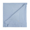 Sand stitch shawl with a big bunny jacquard BLUISH