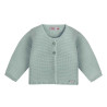 Garter stitch cardigan SEA MIST
