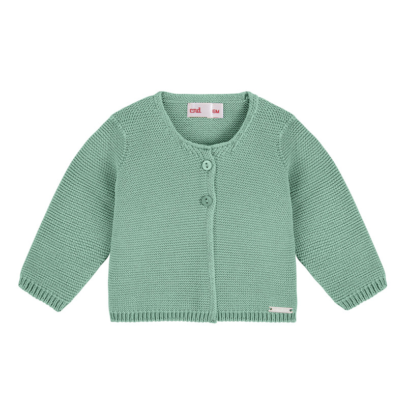 Garter stitch cardigan JADE