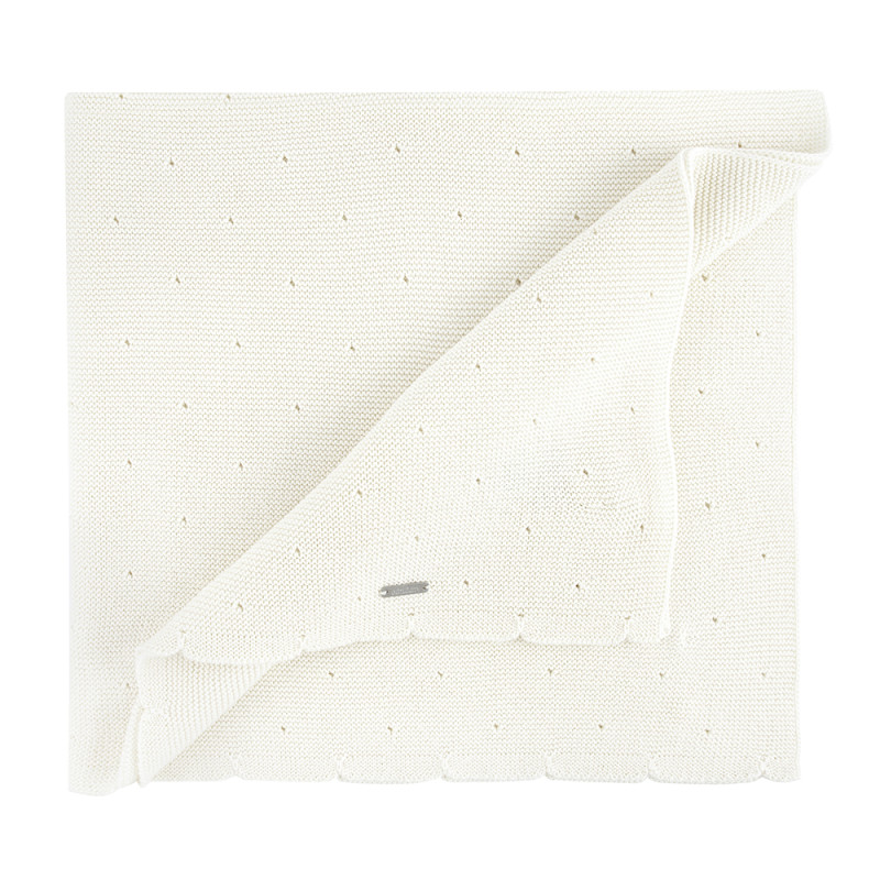 Châle point link ajouré CREME