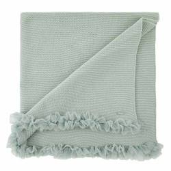 Garter stitch shawl with...