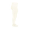 Warm cotton tights with side openwork BEIGE