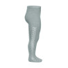 Warm cotton tights with side openwork DRY GREEN
