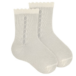 Calcetines perlé calado...