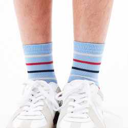 Chaussettes courtes rayées