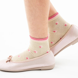 Socquettes en fil brillant...