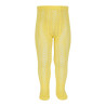 Perle cotton openwork tights LIMONCELLO