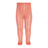 Perle cotton openwork tights PEONY