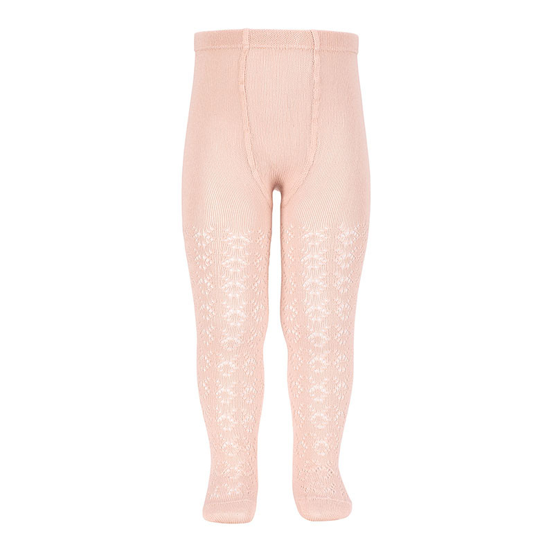 Calzamaglia in cotone perle traforata NUDE