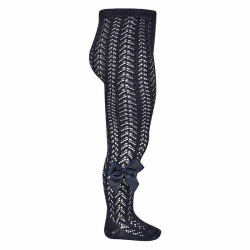 Openwork perle tights with...