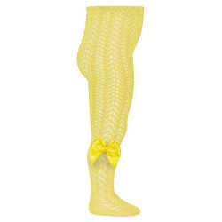 Openwork perle tights with...