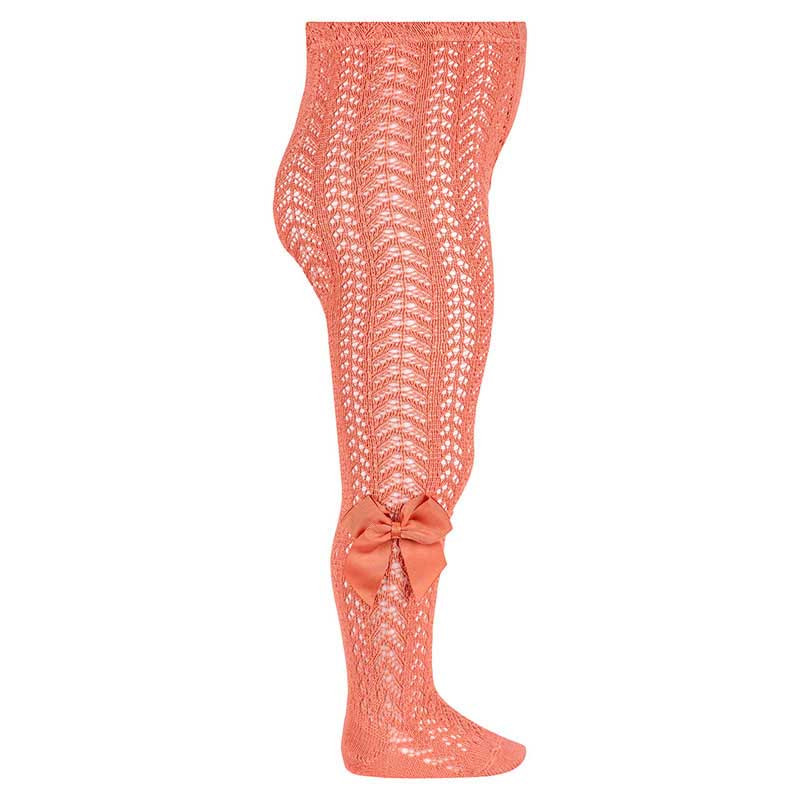 Calzamaglia perle traforata con fiocco grosgrain PEONIA