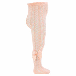Openwork perle tights with...