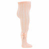 Calzamaglia perle traforata con fiocco grosgrain NUDE