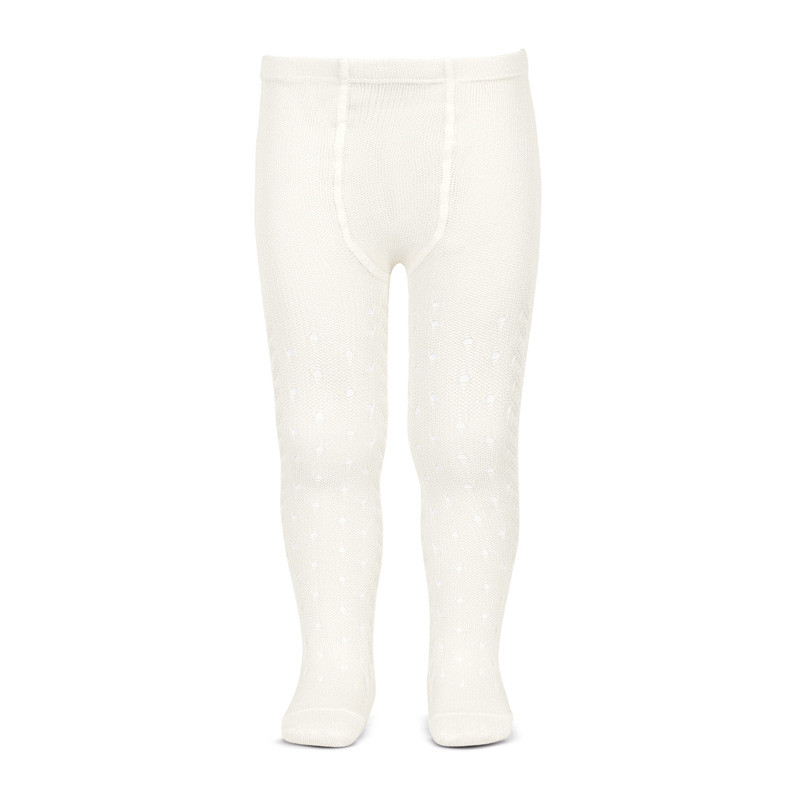 Perle openwork tights with dot and spikeopenwork BEIGE