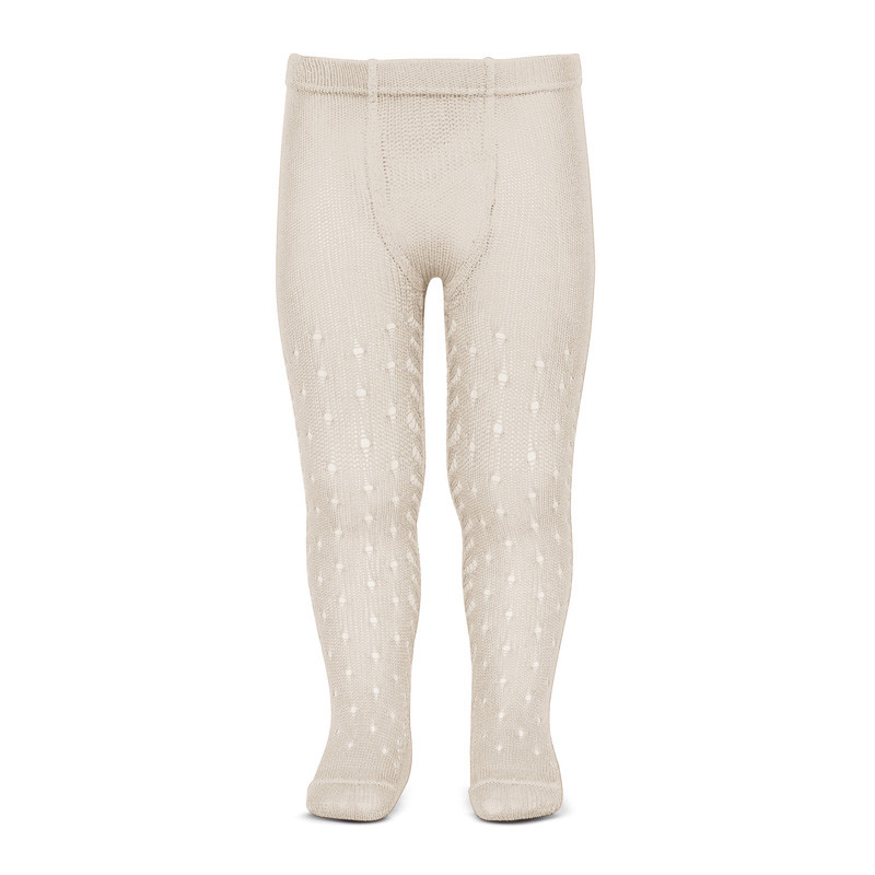 Perle openwork tights with dot and spikeopenwork LINEN