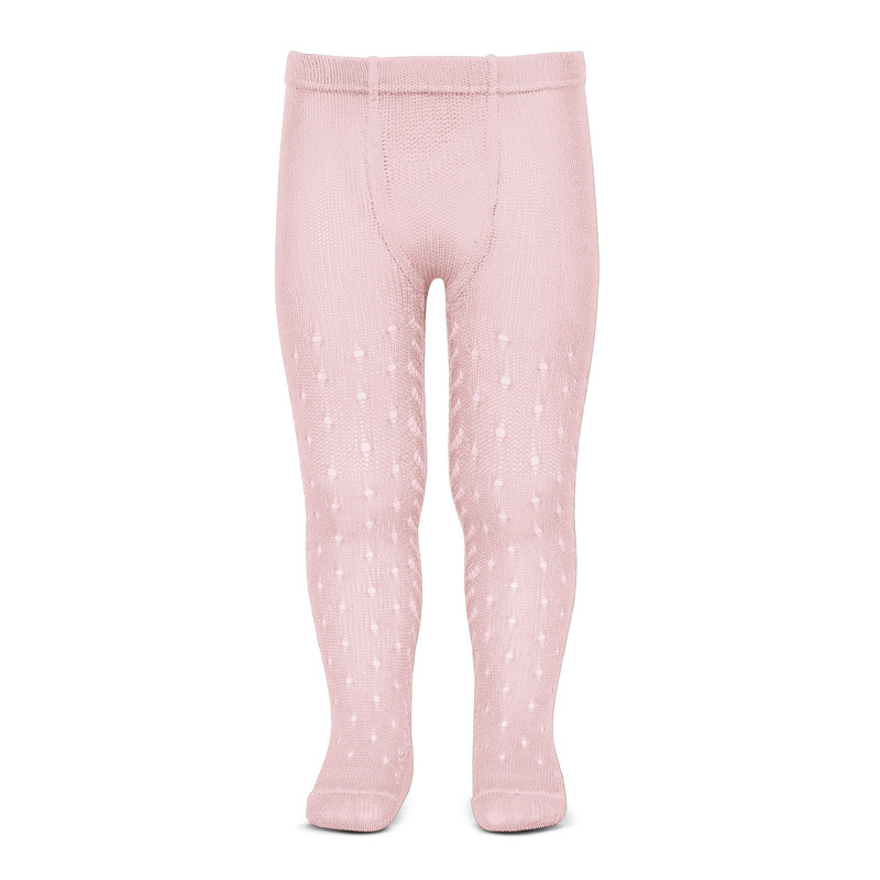 Leotards perlé amb calat de punts i espiga lateral ROSA