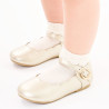 Ceremony ankle socks with openwork and folded cuff