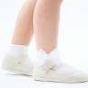 Calcetines tobilleros con lazo de tul