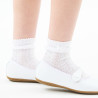 Chaussettes cérémonie bordure fantaisieet noeud