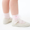 Calcetines de algodón con lazo de organza
