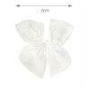 Hair clip with organza bow CREAM