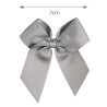 Hair clip with grosgrain bow ALUMINIUM