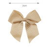Fermaglio capelli con fiocco grosgrain CAMEL