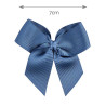Fermaglio capelli con fiocco grosgrain AZURRO FRANCIA