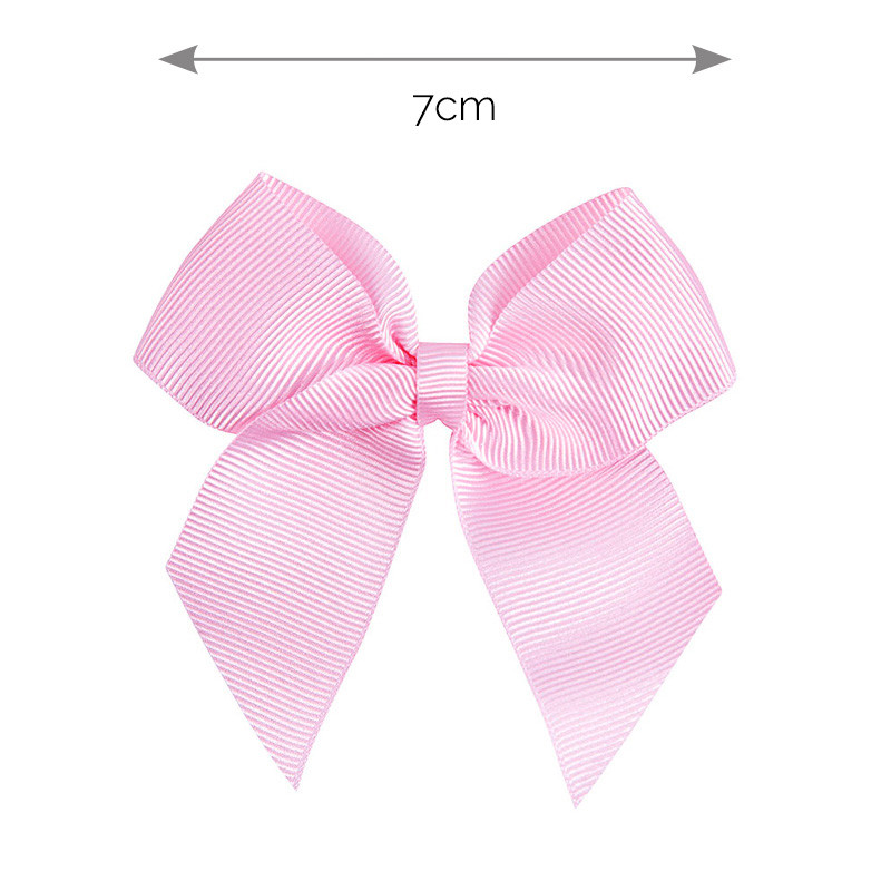 Fermaglio capelli con fiocco grosgrain ROSA