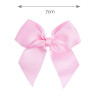 Fermaglio capelli con fiocco grosgrain ROSA