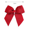 Fermaglio capelli con fiocco grosgrain ROSSO