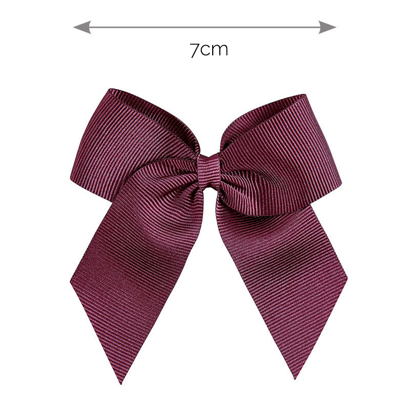 Fermaglio capelli con fiocco grosgrain GRANATA