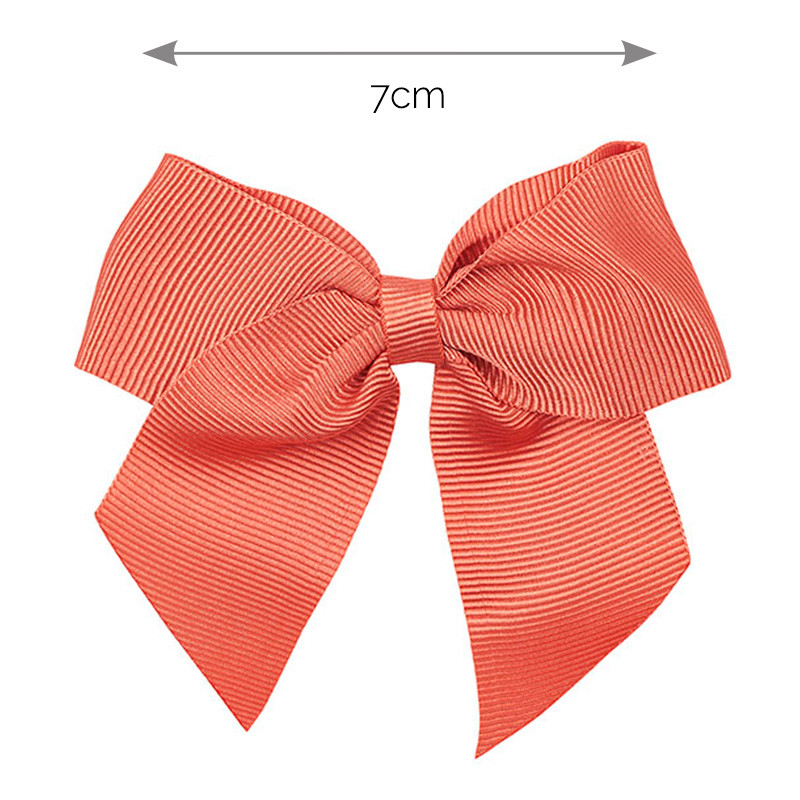 Fermaglio capelli con fiocco grosgrain PEONIA