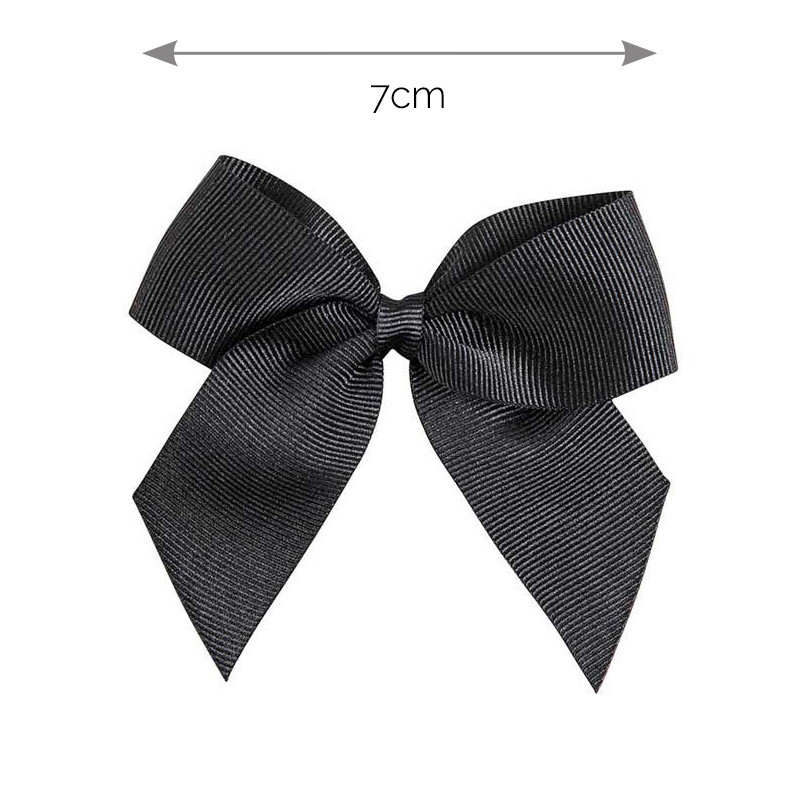 Hair clip with grosgrain bow BLACK