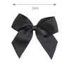Hair clip with grosgrain bow BLACK