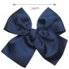 Fermaglio a capelli grande fiocco grosgrain (14cm) BLU
