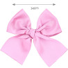 Fermaglio a capelli grande fiocco grosgrain (14cm) ROSA
