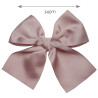 Hair clip with large grosgrain bow (14cm) PALE PINK