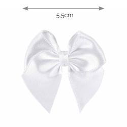 Hair clip with small satin...