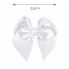 Berrette à cheveux avec petit noeud en satin BLANC