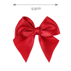 Hair clip with small satin...