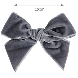 Hair clip with velvet bow...
