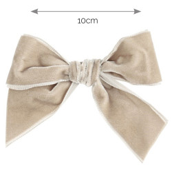 Hair clip with velvet bow...