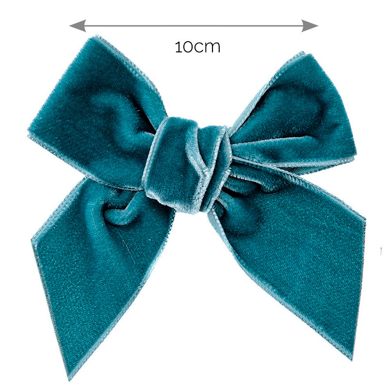 Pinza para el cabello con lazo de terciopelo OCEAN