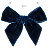 Fermaglio capelli con fiocco velluto BLU