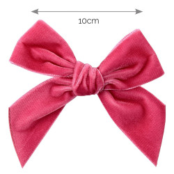 Hair clip with velvet bow...