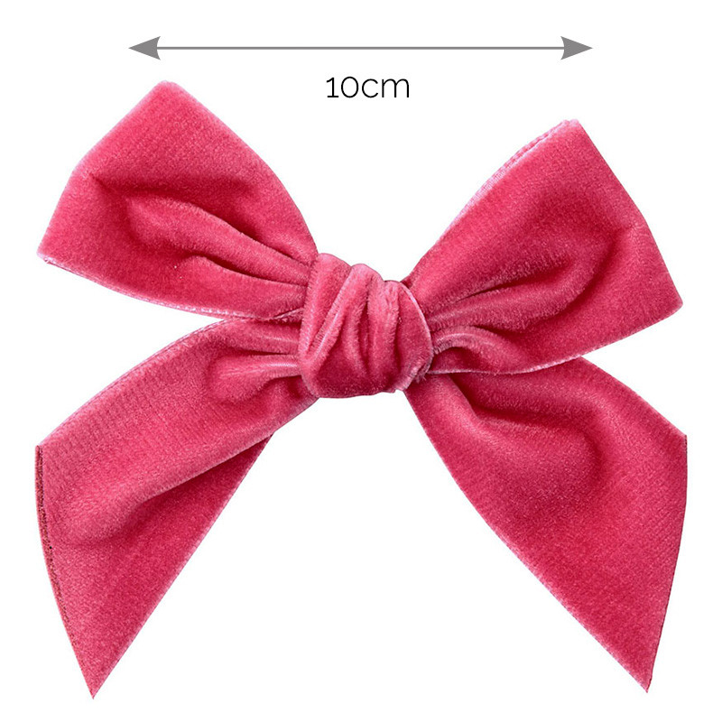 Hair clip with velvet bow CARMINE